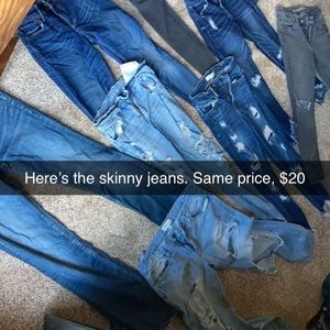 I am selling boot-cut jeans and skinny jeans!